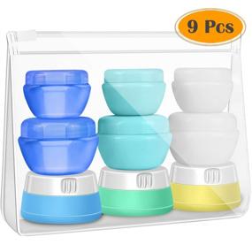 img 4 attached to 🧴 Premium Approved Silicone Containers for Convenient Toiletry Storage