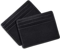blocking minimalist wallets genuine leather men's accessories in wallets, card cases & money organizers logo