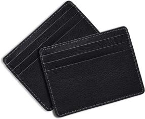 img 4 attached to Blocking Minimalist Wallets Genuine Leather Men's Accessories in Wallets, Card Cases & Money Organizers