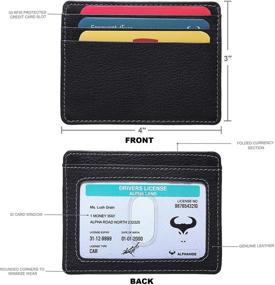 img 2 attached to Blocking Minimalist Wallets Genuine Leather Men's Accessories in Wallets, Card Cases & Money Organizers