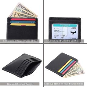 img 3 attached to Blocking Minimalist Wallets Genuine Leather Men's Accessories in Wallets, Card Cases & Money Organizers