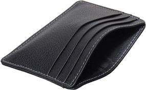 img 1 attached to Blocking Minimalist Wallets Genuine Leather Men's Accessories in Wallets, Card Cases & Money Organizers
