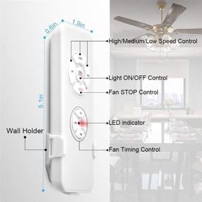 img 4 attached to 🔌 Wireless Timing Remote Control Kit for Ceiling Fan