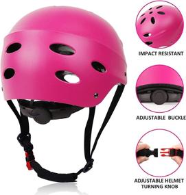 img 1 attached to 🛴 Children's Protective Gear Set for Roller Skating, Skateboarding, BMX, Scooter, and Cycling - Includes Knee Pads, Elbow Pads, Wrist Pads, and Helmet