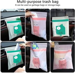 img 1 attached to Convenient Stick-On Portable Car Trash Bags - 100% Leak-Proof & Disposable (30PCS)