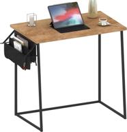 📚 convenient 31" laptop table office desk with storage: modern small desk for home office, bedroom, and study логотип