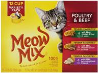 delightful assortment: meow mix tender favorites wet cat food variety pack logo