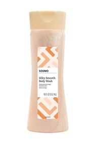 img 3 attached to Amazon Brand - Solimo Silky Smooth Body Wash, Peach and Orange Blossom Scent, 18 Fluid Ounce (Pack of 4): Luxurious Hydration for your Skin