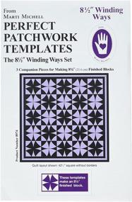 img 2 attached to 🧵 Marti Michell Winding Ways 8.5" 3/Pkg Perfect Patchwork Template: Achieve Precise Quilting with Ease