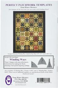 img 1 attached to 🧵 Marti Michell Winding Ways 8.5" 3/Pkg Perfect Patchwork Template: Achieve Precise Quilting with Ease