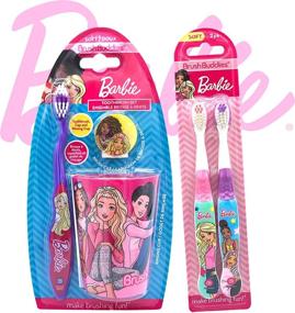 img 4 attached to Children Friendly Designed BarbieGirls Toothbrush Oral Care