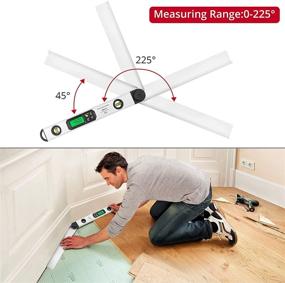 img 3 attached to XUNTOP Protractor Rotating Flip Carpenter Woodworker