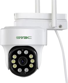 img 4 attached to 📷 SV3C WiFi Security Camera with Flood Light 1080P, Onvif IP Camera Outdoor, Pan Tilt Ceiling Dome Cameras with Color Night Vision, 2 Way Audio, Motion Detection, Remote View, Support Max 128G SD Card