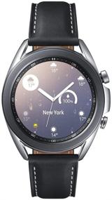img 3 attached to Samsung Galaxy Watch 3 Stainless Steel (41mm) - SpO2 Oxygen, Sleep, GPS Sports + Fitness Smartwatch with 🕰️ IP68 Water Resistance - Includes Fast Charge Cube Bundle and is an International Model (Silver) - No S Pay SM-R850.