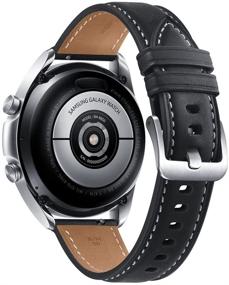 img 2 attached to Samsung Galaxy Watch 3 Stainless Steel (41mm) - SpO2 Oxygen, Sleep, GPS Sports + Fitness Smartwatch with 🕰️ IP68 Water Resistance - Includes Fast Charge Cube Bundle and is an International Model (Silver) - No S Pay SM-R850.