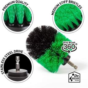 img 2 attached to Holikme 4Pack Drill Brush Power Scrubber Cleaning Brush Extended Long Attachment Set All Purpose Drill Scrub Brushes Kit For Grout