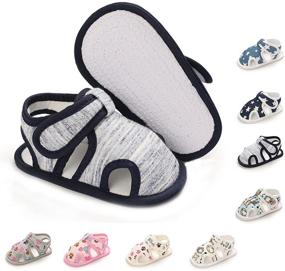 img 4 attached to 👟 CAKOPEN Lightweight Breathable Anti Slip Toddler Boys' Sandals: Ultimate Footwear for Summer Fun!
