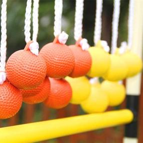 img 3 attached to 🏀 Keehoo 6-Pack of Kids-Friendly Soft Balls for Safe Indoor/Outdoor Ladder Toss Bolas Replacement