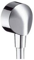 hansgrohe check valves round 2-inch chrome: reliable wall outlet, model 27458003. logo