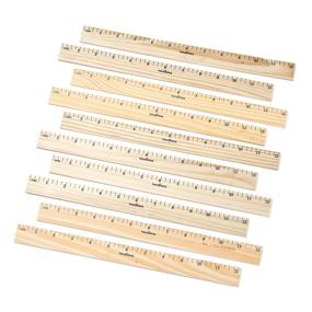 img 4 attached to 📏 Inch Wood Rulers with Clear Divisions for Hand2Mind