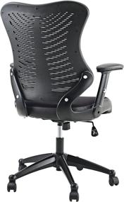 img 1 attached to 💺 Modway EEI-209-BLK Clutch Ergonomic Mesh Computer Desk Office Chair: Black Beauty for Ultimate Comfort