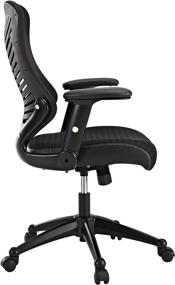 img 2 attached to 💺 Modway EEI-209-BLK Clutch Ergonomic Mesh Computer Desk Office Chair: Black Beauty for Ultimate Comfort