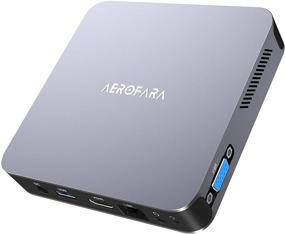 img 4 attached to 💻 Мини-компьютер Aerofara Aero 2 на Windows 10 (8 ГБ LPDDR4/ 256 ГБ SSD) - процессор Intel с четырьмя ядрами, два дисплея HDMI+VGA, два модуля Wi-Fi, порт USB 3.0.