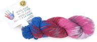 🧶 lion brand wool-ease hand dyed yarn in berry cobbler shade logo
