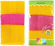 🧽 odor-free dish washing cloths sponges (11x11 inch) - quick-dry, multi-purpose scrubbing scrub scourer pads (pack of 3) logo