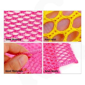 img 3 attached to 🧽 Odor-Free Dish Washing Cloths Sponges (11x11 inch) - Quick-Dry, Multi-Purpose Scrubbing Scrub Scourer Pads (Pack of 3)