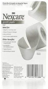 img 1 attached to 🩹 Nexcare Gentle Paper Tape - 3M First Aid, 2 Roll Pack