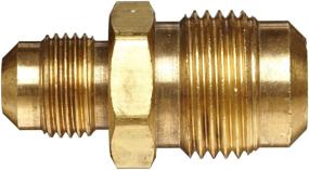 img 1 attached to 🔩 Anderson Metals 54056-0806 Brass Tube Fitting, Reducing Union, 3/8 inch x 1/2 inch Flare