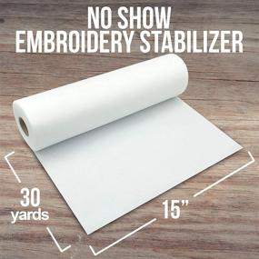 img 1 attached to 🧵 No Show Mesh Stabilizer for Embroidery - 15”x30 Yards (White) + Free Pen & Snip! Lightweight Poly Mesh Stabilizer for Machine Embroidery, Hand Sewing, Hoop & Stitch