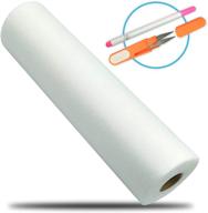 🧵 no show mesh stabilizer for embroidery - 15”x30 yards (white) + free pen & snip! lightweight poly mesh stabilizer for machine embroidery, hand sewing, hoop & stitch logo