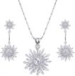 ever faith silver tone snowflake necklace women's jewelry logo