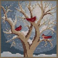 ❄️ frosty morning beaded cross stitch kit- mill hill buttons & beads 2020 winter series | mh142033 logo