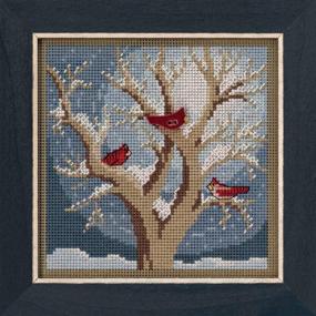 img 1 attached to ❄️ Frosty Morning Beaded Cross Stitch Kit- Mill Hill Buttons & Beads 2020 Winter Series | MH142033