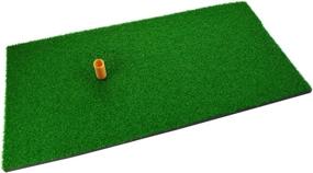 img 4 attached to 🏌️ SUMERSHA Golf Mat 12"x24" - Realistic Residential Practice Hitting Mat with Rubber Tee Holder for Outdoor and Indoor Golf Training - Portable and Durable Putting Mat for Office, Home, and Travel