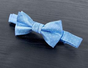 img 3 attached to Charming Dotted Woven Bow Tie for Boys by Spring Notion