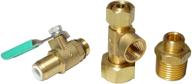 🚰 metpure heavy duty ez ro reverse osmosis filtration adapter: connect ro to ice maker & refrigerator with lead-free solid brass 1/4" quick connect ball valve logo