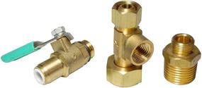 img 4 attached to 🚰 Metpure Heavy Duty EZ RO Reverse Osmosis Filtration Adapter: Connect RO to Ice Maker & Refrigerator with Lead-Free Solid Brass 1/4" Quick Connect Ball Valve