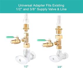 img 2 attached to 🚰 Metpure Heavy Duty EZ RO Reverse Osmosis Filtration Adapter: Connect RO to Ice Maker & Refrigerator with Lead-Free Solid Brass 1/4" Quick Connect Ball Valve