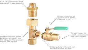 img 3 attached to 🚰 Metpure Heavy Duty EZ RO Reverse Osmosis Filtration Adapter: Connect RO to Ice Maker & Refrigerator with Lead-Free Solid Brass 1/4" Quick Connect Ball Valve