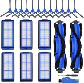 img 4 attached to 🔧 Complete Replacement Parts Kit for Eufy Robotic Vacuum Cleaners: 12 Side Brushes, 6 Filters, 2 Roller Brushes - Compatible with 11S Max, 15C Max, 30C Max, G30, G30 Edge, G10 Hybrid