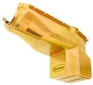 chevy s-10 milodon 31080 street and strip oil pan: steel construction with gold zinc plating logo