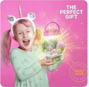 img 1 attached to Light Up Unicorn Terrarium Kit Kids