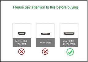 img 3 attached to 🔌 Amazon Basics Mini HDMI Male to HDMI Female Converter Adapter Cable - 6-Inch, 1-Pack: Streamline Your HDMI Connections with this High-Quality Adapter Cable