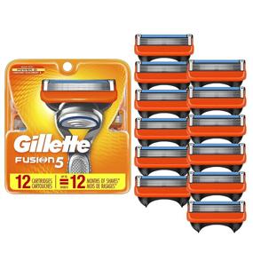 img 4 attached to ✂️ Superior Shaving Experience: Gillette Fusion5 Men's Razor Blade Refills - 12 Count