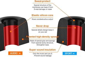 img 1 attached to Улучшите свой музыкальный опыт: 12 премиум памятных поролоновых наконечников для наушников Powerbeats 2 и большинства внутриканальных наушников диаметром 5-6,3 мм - снижение шума, защита от пыли и долговечность