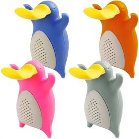 img 4 attached to ☕️ FineGood Platypus Silicone Tea Infusers: Set of 4 Pack Tea Filter Strainers for Loose Leaf Tea